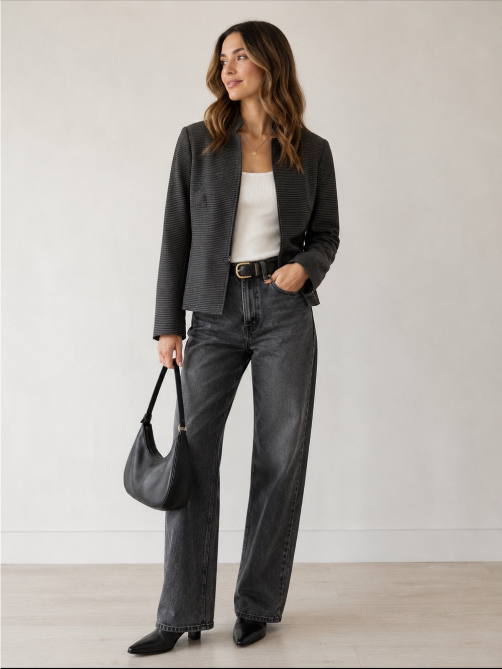 Akris Punto US 16 Textured 100% Cotton Cropped Jacket